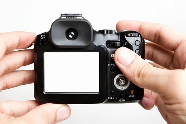 空白的紧凑型相机 — 图库照片