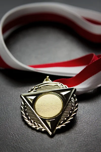 Boş altın madalya — Stok fotoğraf