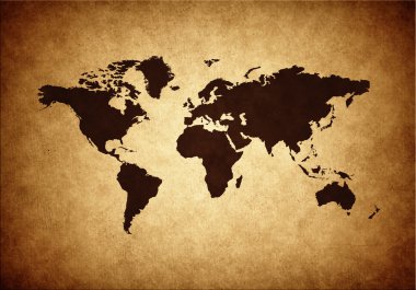 Grunge Dünya Haritası