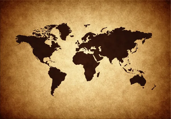 stock image Grunge world map