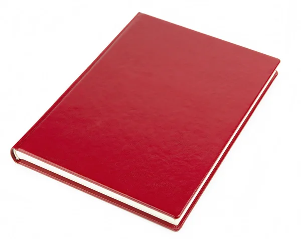 Roter Blanko geschlossenes Buch — Stockfoto