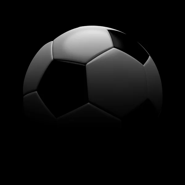 Силуэт футбольного мяча — стоковое фото