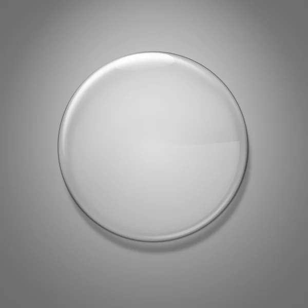 Emblema de vidro em branco — Fotografia de Stock