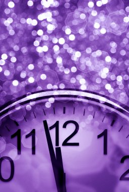 Purple New Year's abstract background clipart