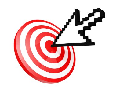 Reach the target clipart