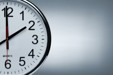Clock background with copy space