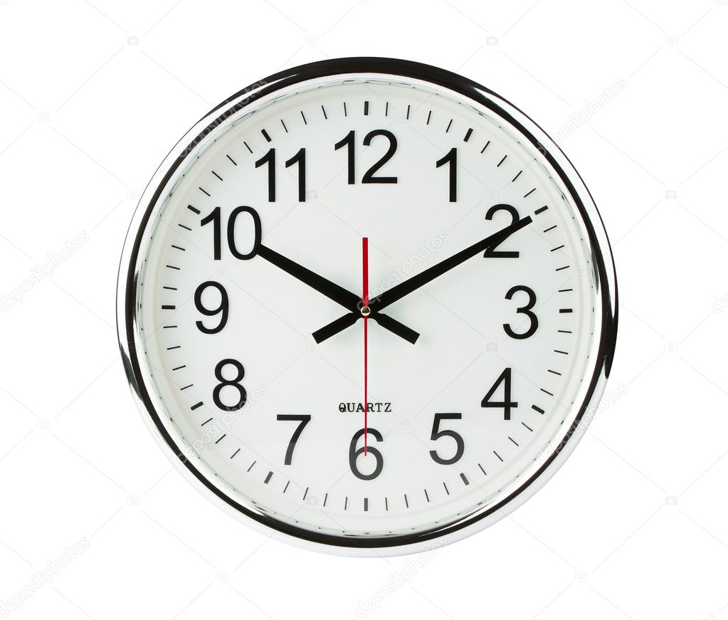 Clock isolated with clipping path