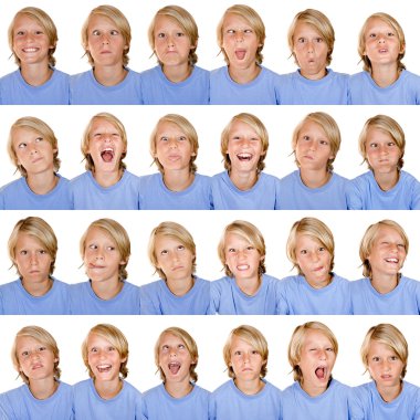 Different facial expressions clipart