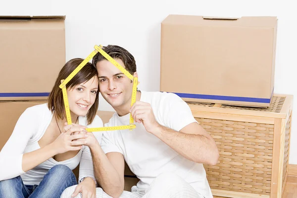Moving home or new first home — Stock Photo, Image