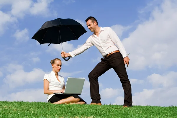 Concept for business insurance protection — Stock Photo, Image
