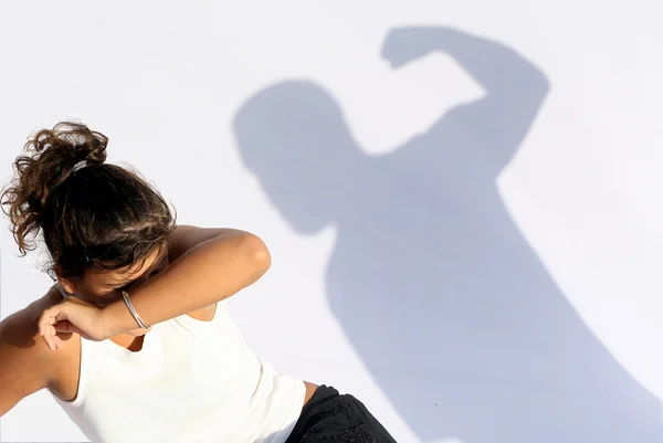 Häusliche Gewalt, Missbrauch durch Ehepartner — Stockfoto