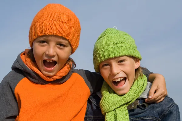 Crianças saudáveis felizes — Fotografia de Stock