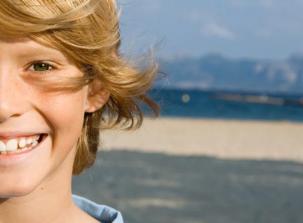 Happy letní dítě na dovolené — Stock fotografie