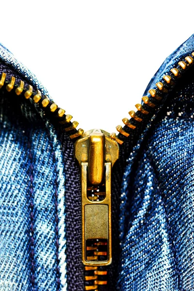 Zipper ( Jeans shirt ) — Stock Photo, Image