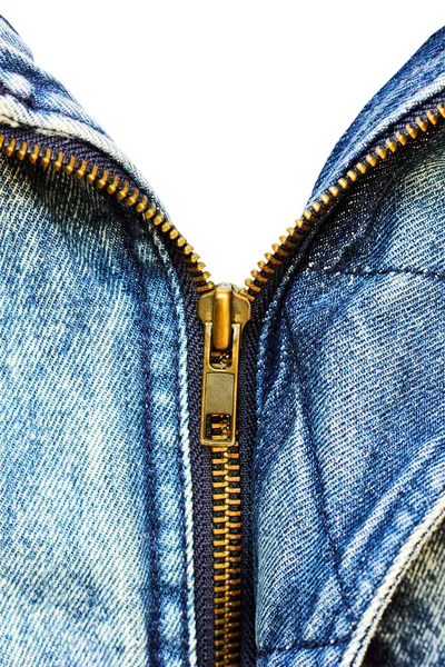 Zipper ( Jeans shirt ) — Stock Photo, Image