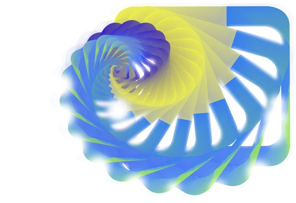 Spirale abstraite fond bleu — Image vectorielle