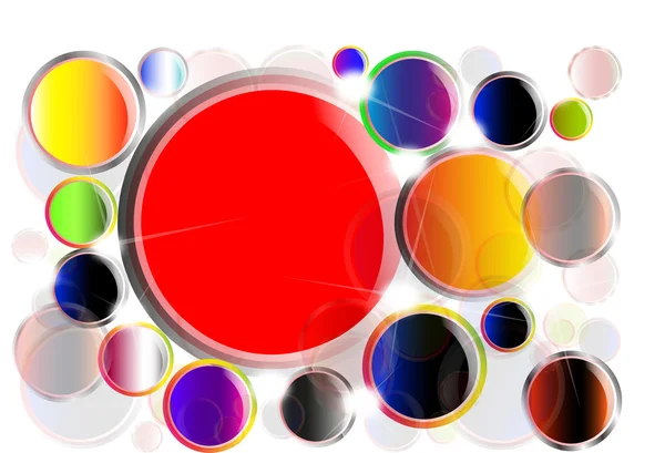 椭圆和颜色抽象背景 — 图库矢量图片
