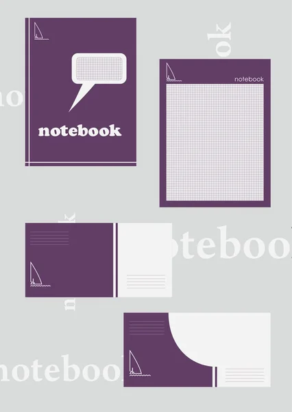 Notebooks — Stock Vector