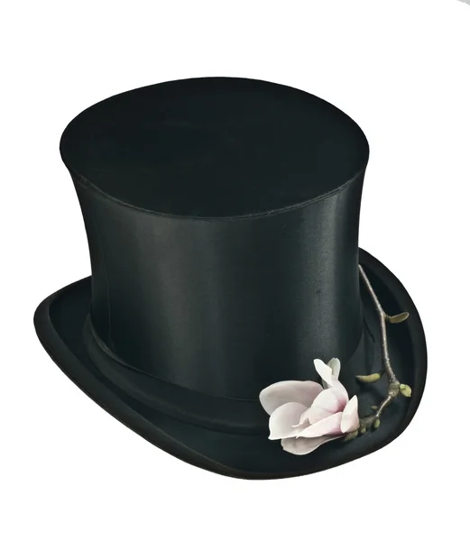 Μαύρο καπέλο κορυφή Φωτογραφία Αρχείου