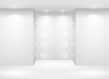 Gallery Interior with empty clipart