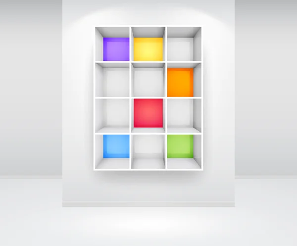 3d isolé Colorfu vide — Image vectorielle