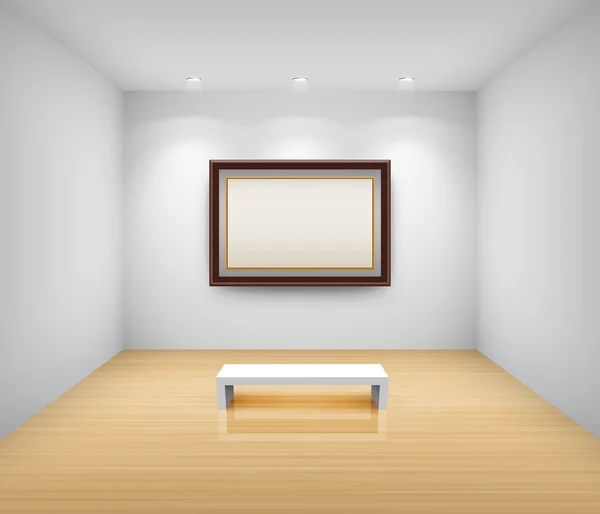 Galeri içi boş — Stok Vektör