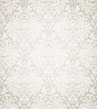 Damask seamless floral pattern clipart