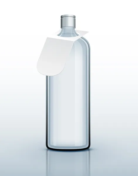 Modelo de garrafa de vidro para bebida dura —  Vetores de Stock