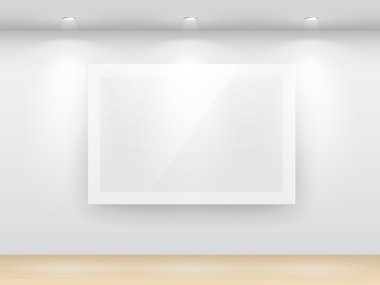 Gallery Interior with empty clipart