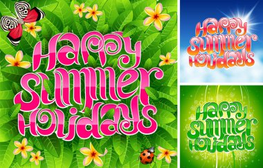 happy summer holiday clipart