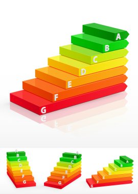 3d energy efficiency concept clipart