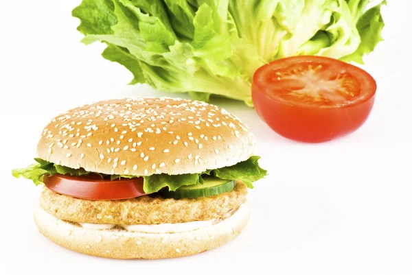 Tavuk burger — Stok fotoğraf