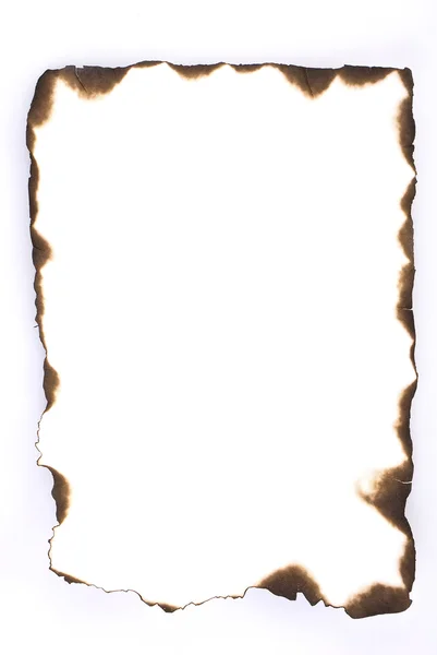 Сожженная бумага — стоковое фото
