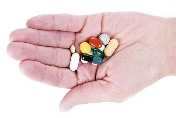 stock image Hand with pills