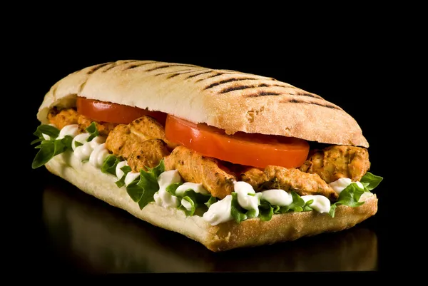 Csirke szendvics Stock Kép