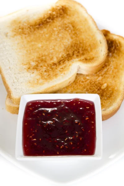 Toasts und Marmelade — Stockfoto
