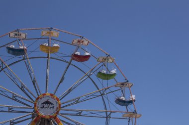 Ferris wheel on a summer day.