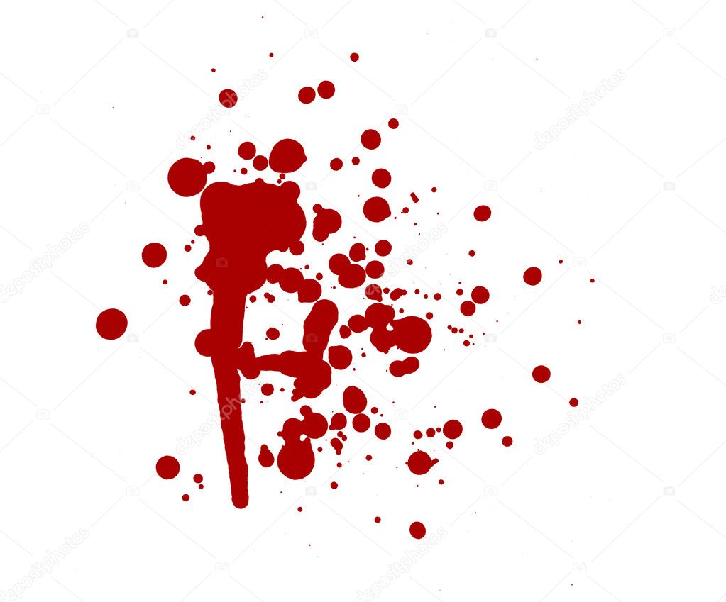 Blood splatter red horror bloody gore drip murder violence