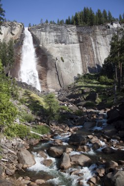 Yosemite rock walls hiking sierra vacation valley scenic rock na clipart