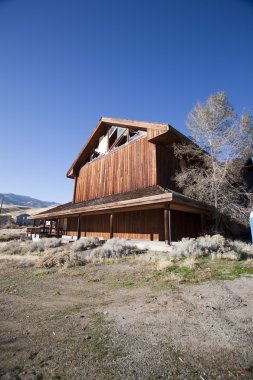 terk edilmiş shack kabin ev ev Ahşap yapı grunge yıpranmış