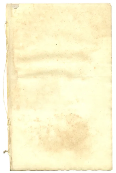 Antiguo papel antiguo de un libro o bloc de notas en blanco fondo retro —  Fotos de Stock