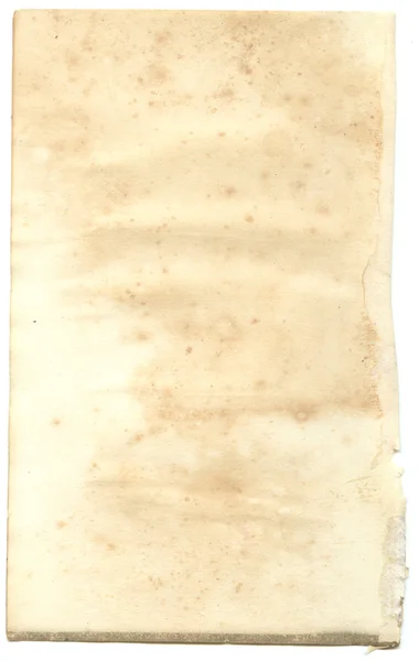Old antique paper from a book or note pad blank retro background — Stock Photo, Image
