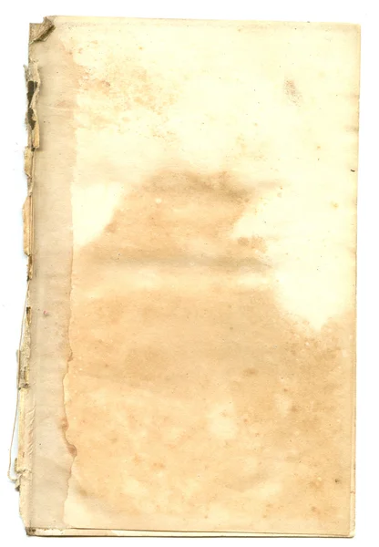 Old antique paper from a book or note pad blank retro background — Zdjęcie stockowe