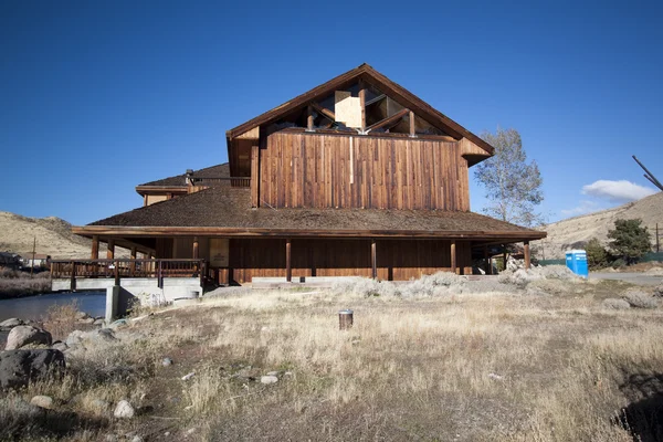 stock image Abandoned shack cabin house home wood structure grunge weathered