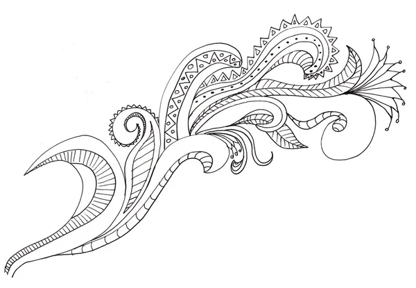 Ręcznie rysowane paisleys — Zdjęcie stockowe