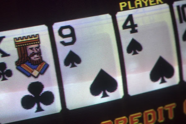 视频扑克机 — 图库照片