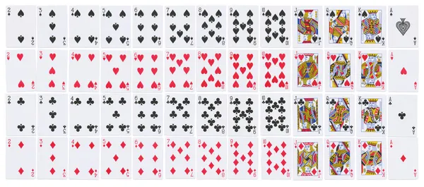 Deck cheio de cartas de baralho — Fotografia de Stock
