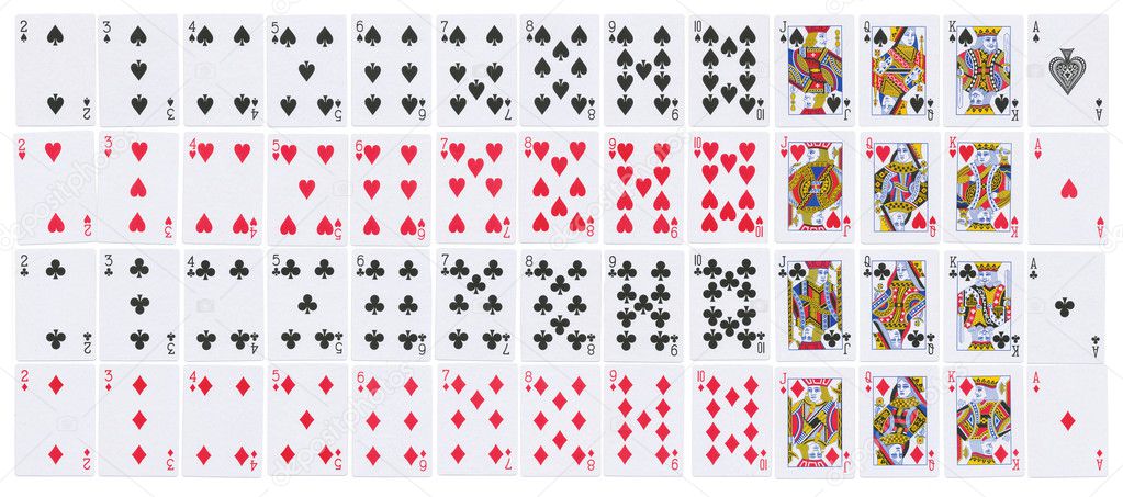 Full deck of playing cards