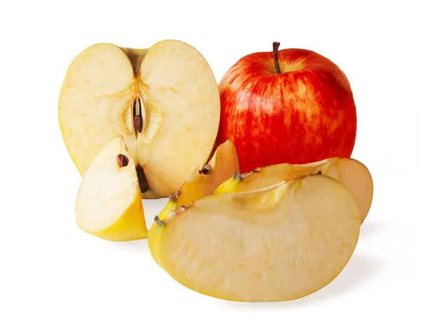 Dwa jabłka — Zdjęcie stockowe