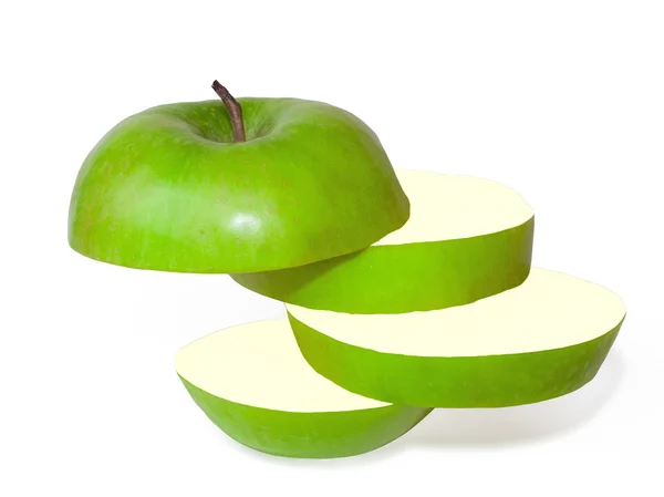 Zielone jabłko — Zdjęcie stockowe